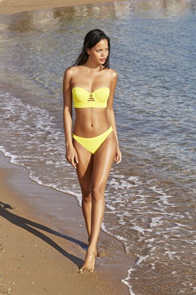No Gossip Klasik Bikini Tek Alt Sarı 179202