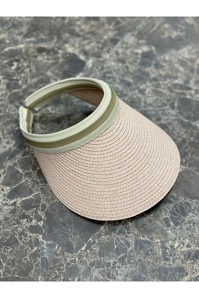Adresvergelsin Women's Top Outdoor Straw Powder Visor & Tennis Hat / Visor
