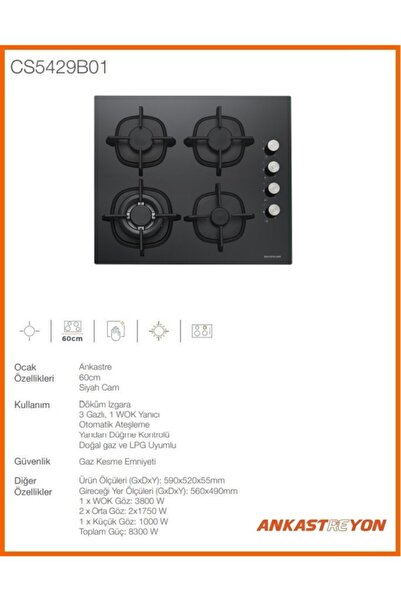 Silverline Siyah Cam Ankastre Set Bo6504b01-cs5429b01-3457 Soho 60-mw9018b01