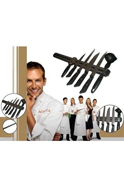 Genel Markalar Mıknatıslı Bıçak Askısı 33 cm Bıçak Tutucu Bıçak Organizer Bıçaklık