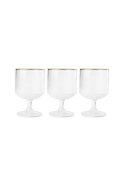 Emsan Turquoise Tower White Gold Goblet 3 Pieces