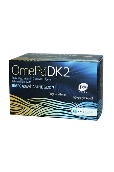 Omepa Dk2 Omega 3 & Vitamin D & Menaq7 50 Soft