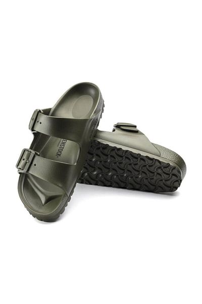 Birkenstock Ανδρικές παντόφλες χακί διπλές ριγέ Arizona Eva1019094