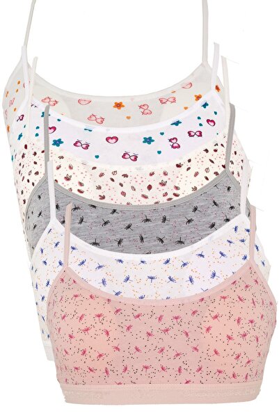 Momslab Trening majica za devojčice sa Sa deznom užadi i jastučićima, pakovan...