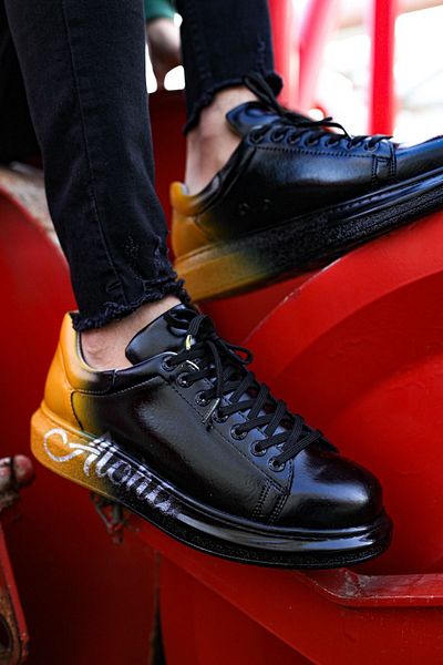 Chekich Ch254 Bt Men's Shoes 476 Black Yellow Aloha
