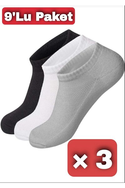 SOYTEMİZ Sneakers Cotton Ανδρικές Κάλτσες 9 Πακέτο Αόρατες Κάλτσες