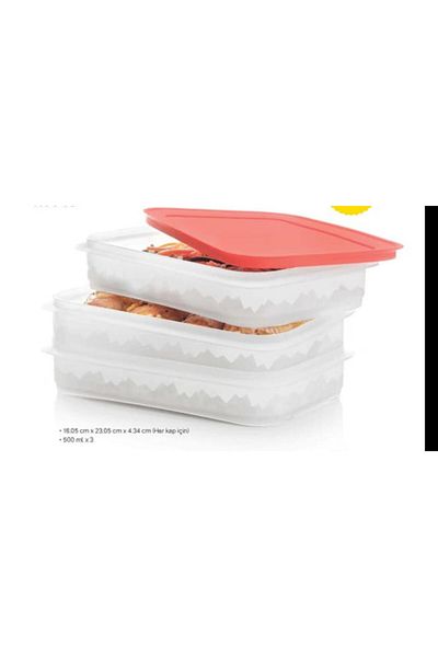 Tupperware Alaska 3-Tier Deep Freezer Storage Container