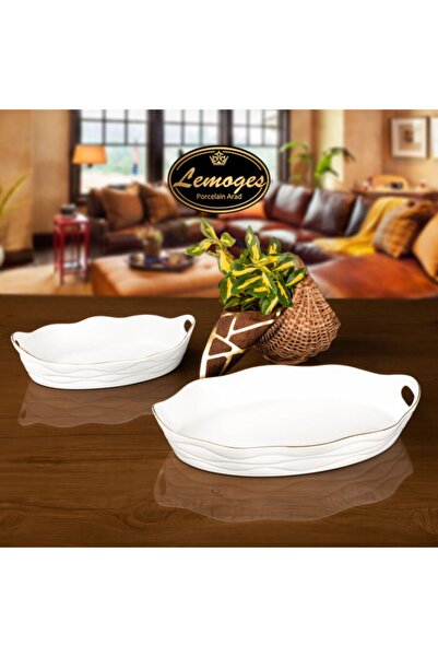 çerçi Lemoges Porcelain Boat Serving Plate