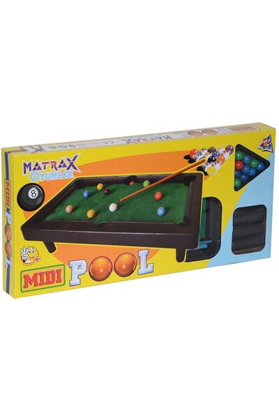 AKÇİÇEK OYUNCAK 040 Midi Pool Orta Boy Bilardo Oyunu