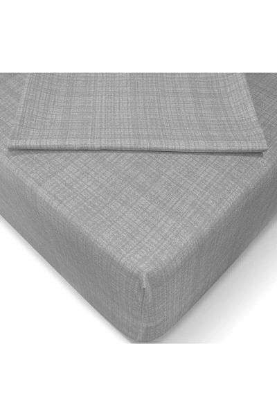 KOPUZ Ranforce 100x200 Cm Single Fitted Padded Elastic Sheet Set