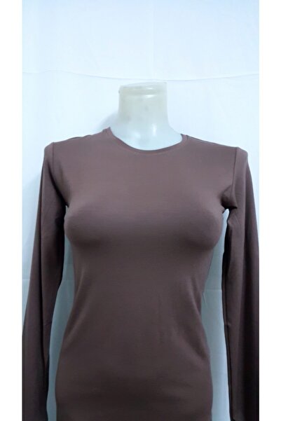 Ece Kadın Bisiklet Yaka Uzun Kollu Body