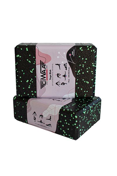 CIWAA Green Epp Yoga Block - Pack of 2