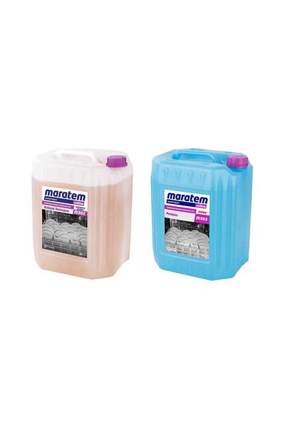 Maratem M302 + M303 Dishwashing Detergent + Polisher for Industrial Dishwashers 20 + 20 L