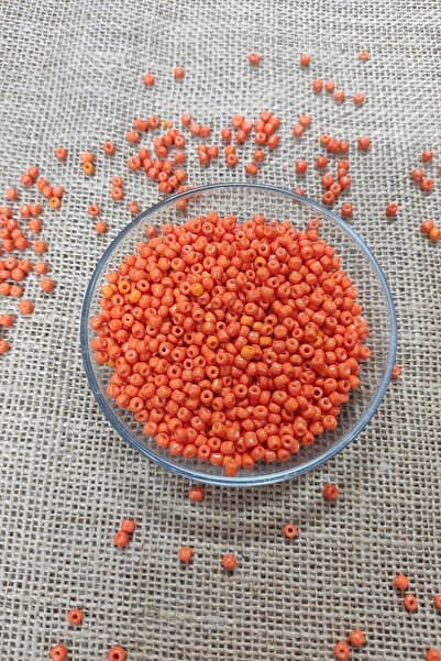 platin hediyelik 100 грама оранжеви стъклени пясъчни мъниста с размер 4 мм