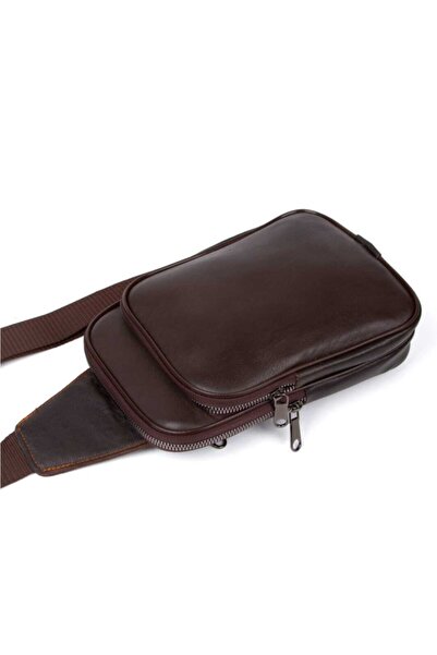 Newish Мъжка черна естествена кожа, мека текстура, портфейл за телефон, отделение за презрамка и чанта през рамо