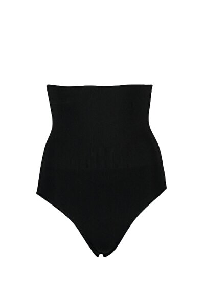 bejamonti Γυναικείος μαύρος κορσές σιλικόνης με ψηλή μέση