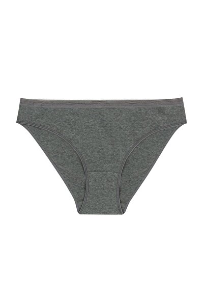 Momslab Kadın Gri Korseli 1 Beden İncelten 3lü Slip Külot