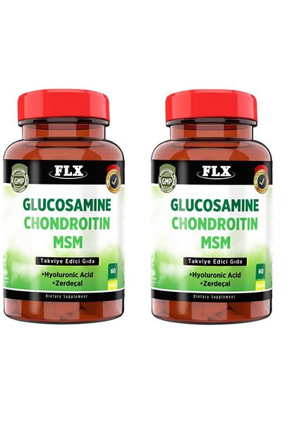 FLX Glucosamine Chondroitin Msm Hyaluronic Acid Turmeric 60 Tablets X 2 Boxes