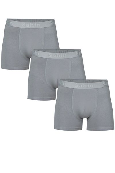 Şahin Men's Gray Modal Boxers 3 Pack