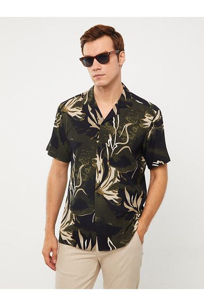 LC Waikiki Patterned Regular Fit Men's Shirt - Short Sleeve