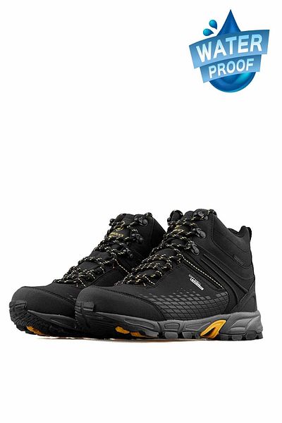 lumberjack Flake Hi B-5 Men's Boat Shoes101389771-7black-yellow