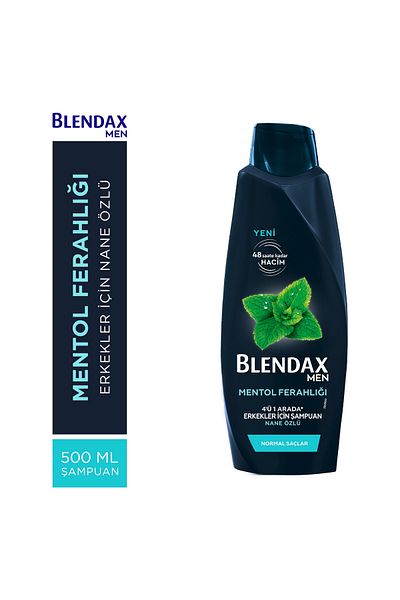 Blendax Menthol Refreshment Shampoo 500 ml X2 Pieces