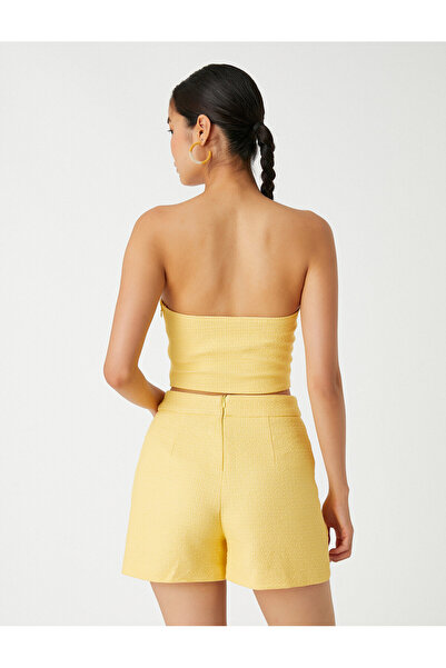 Koton Strapless Tweed Bustier