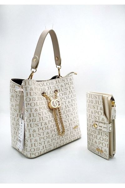 Just Polo Women's 5 Compartment Shoulder Bag
