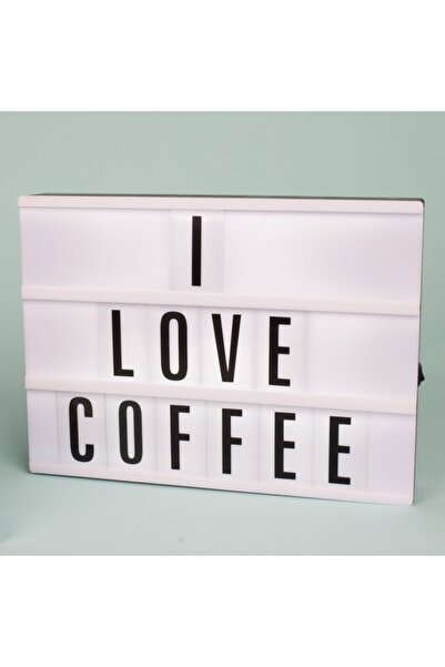 Petrix Beyaz Dekoratif Işıklı Harfli Pano