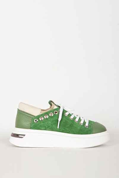 Dericlub 17908 Gerçek Süet Deri Detay Kadın Ayakkabı