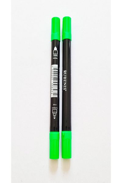 Modellino 2 Pieces Double Ended Fineliner - Felted Pen Rbns Dual Felt Type Collet with Color Options