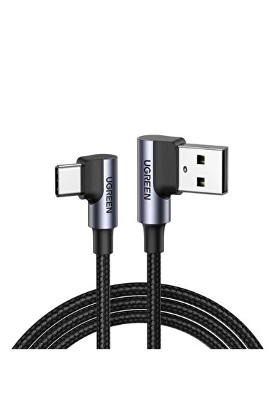 Ugreen Usb To Type-c 90 Derece Şarj Ve Data Kablosu 2 Meter