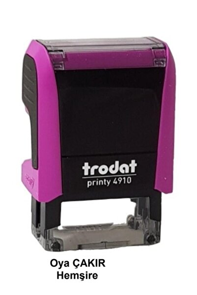 Trodat Pembe Hemşire Kaşesi ( 4910 Model-siyah Keçeli)