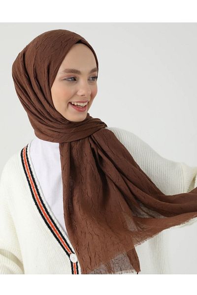 HAR-UM Ticaret Women's Bamboo Scarf Shawl Brown