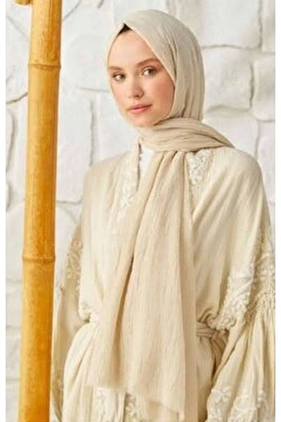 HAR-UM Ticaret Women's Bamboo Shawl Beige