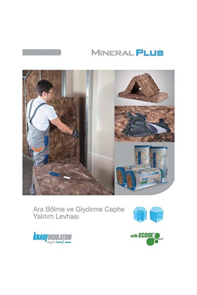 Knauf Mineral Yün Taşyünü Kaşındırmaz Isı Ve Ses Yalıtımı 14,4 M2 - 50x600x1200