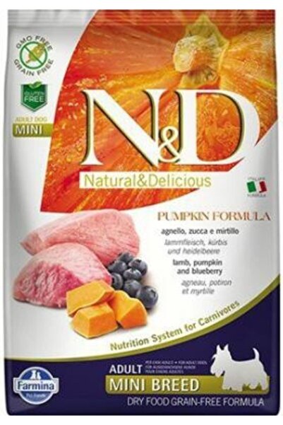 N&D Kuzu Yaban Mersini Bal Kabaklı Adult Mini Breed 7 Kg