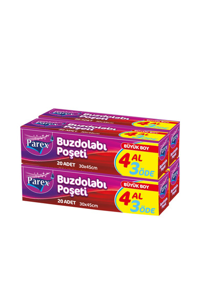 YAPIYORSUN باريكس اشتر 4 ادفع 3 - نوع جديد كيس ثلاجة 30x45 سم