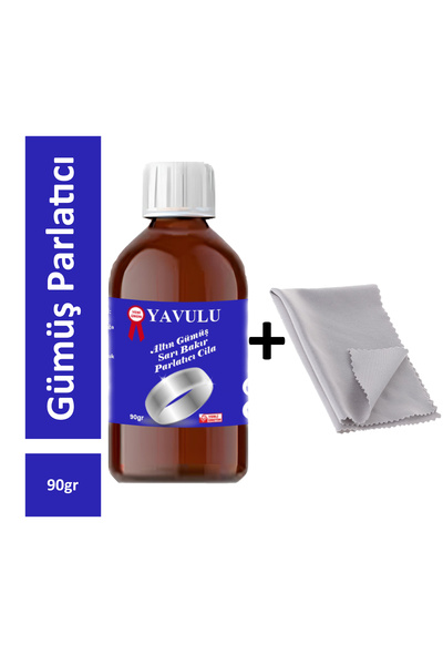 yavulu Gümüş Cilası, Gümüş Parlatıcısı, Altın Parlatıcısı Set Bez+Parlatıcı(1...