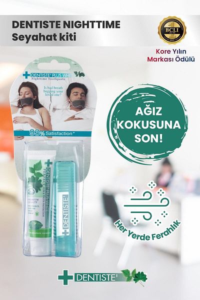 Dentiste Plus Dentiste Nighttime Toothpaste Travel Set