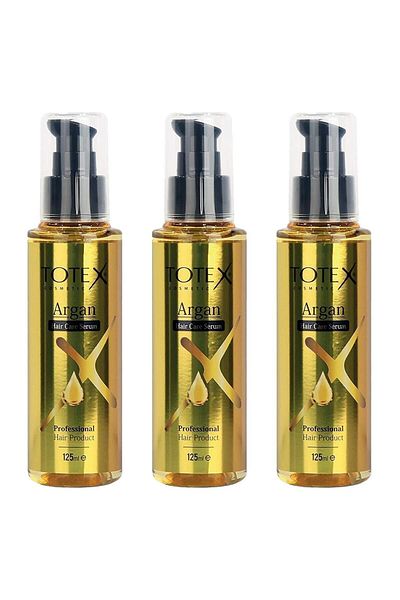 TOTEX Triple Offer Hair Repair Oil and Serum - Damaged Hair Care, Hair Shine - Argan 125 Ml
