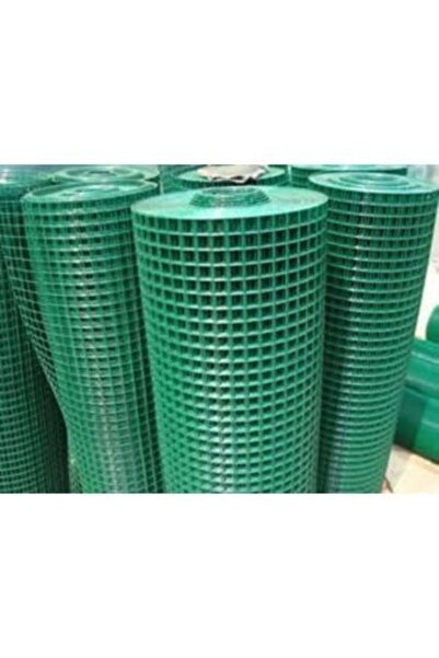 Yamanlar Pvc Kaplı Puntalı Yeşil Tel 12x12 Gözaralıklı 150m Eninde-kafes Teli-kümes Teli-150x5metre