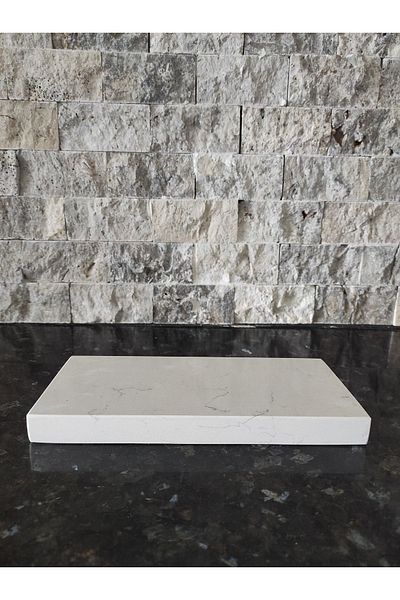 Zeybek Marble White Quartz Unbreakable Marble Presentation Holder