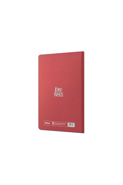 Mabbels Lord Of The Rings - 80 Sheets Red Unlined Hard Cover Boutique Notebook