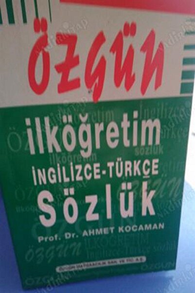 Özgün Yayınları İngilizce - Türkçe Türkçe - Ingilizce Sözlük