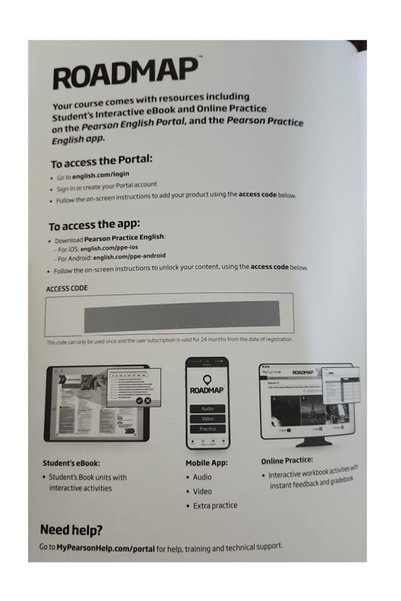 Pearson Roadmap B1+ Students' Book with Online Practice and Mobile App