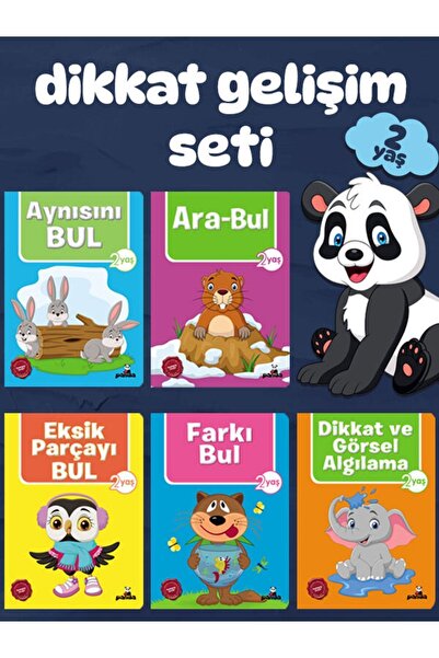 Beyaz Panda Yayınları الانتباه مجموعة التنمية 5 كتب