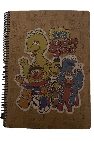 Umur Sesame Street A4 100 Sheets Lined Kraft Notebook