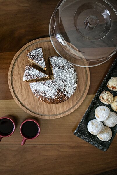 Genel Markalar Ahşap Kek Fanusu