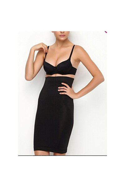 Anıl 2604 Black Slimming Seamless High Waist Skirt Corset